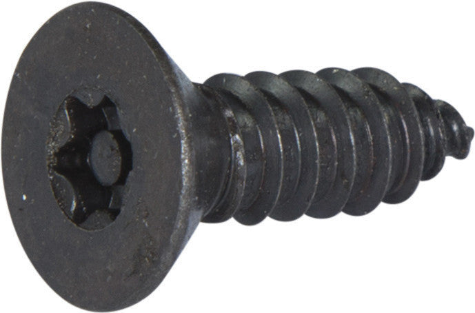 10 x 3/4  Tamper Resistant Torx Flat Head Sheet Metal Screw Steel Black (T-25)