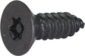 10 x 1 1/4  Tamper Resistant Torx Flat Head Sheet Metal Screw Steel Black (T-25)