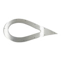 BBP 3" Stainless Steel Teardrop Exhaust Tip Trim Plate