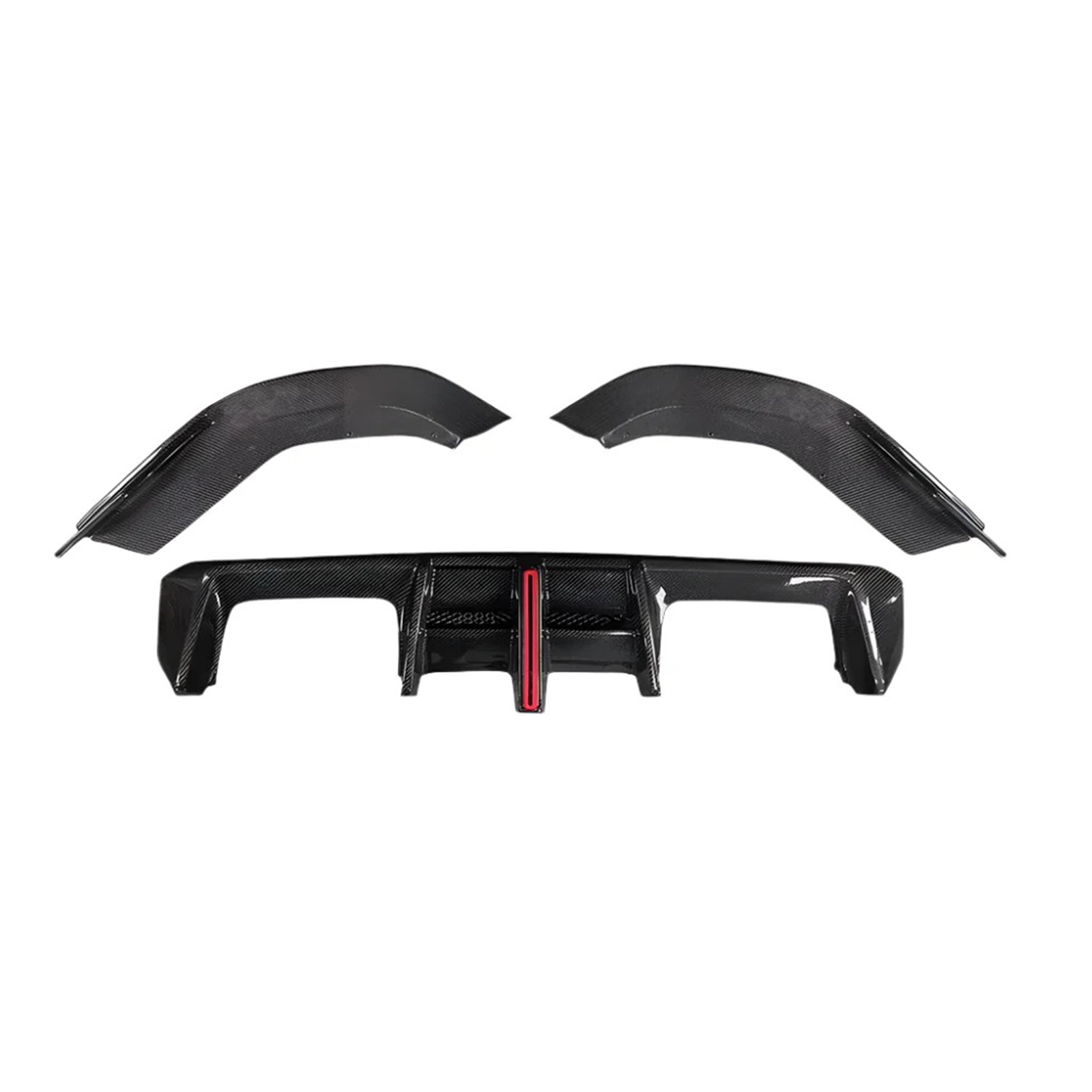 Carbon Fiber Rear Diffuser Brake Light V1 for BMW G80 M3 G82 G83 M4