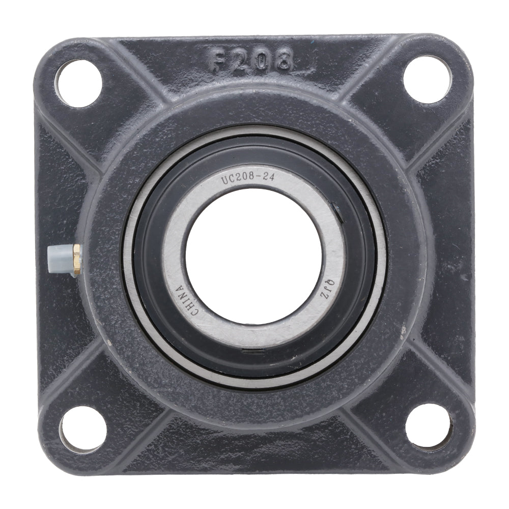 UCF208-24,  4-Bolt Flange Mounted Ball Bearing, 1.5" Bore (ID),  Insert Bearing: UC208-24,  Housing: F204