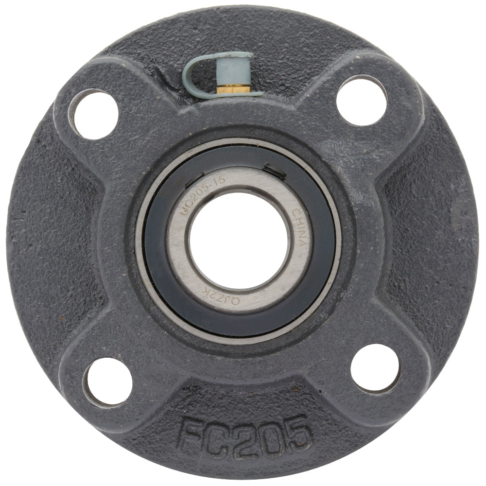 UCFC205-15, 4-Bolt Flange Mounted Ball Bearing, 0.938"Bore (ID), Insert Bearing: UC205-15, Housing: FC205