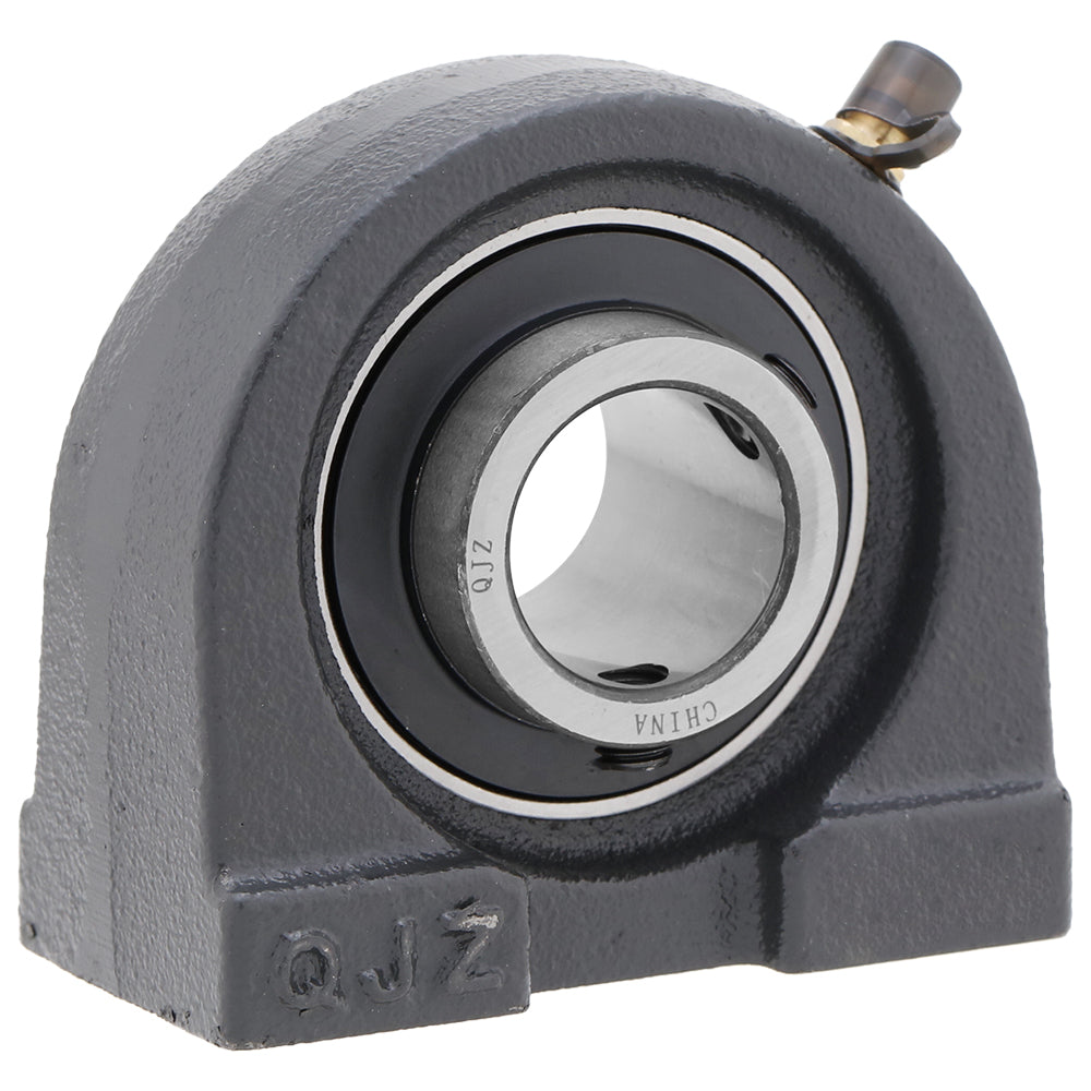 UCTB210 - Tapped Based Pillow Block Mounted Bearing Unit, 1.969" Bore (ID), Insert Bearing: UC210, Housing: TB210