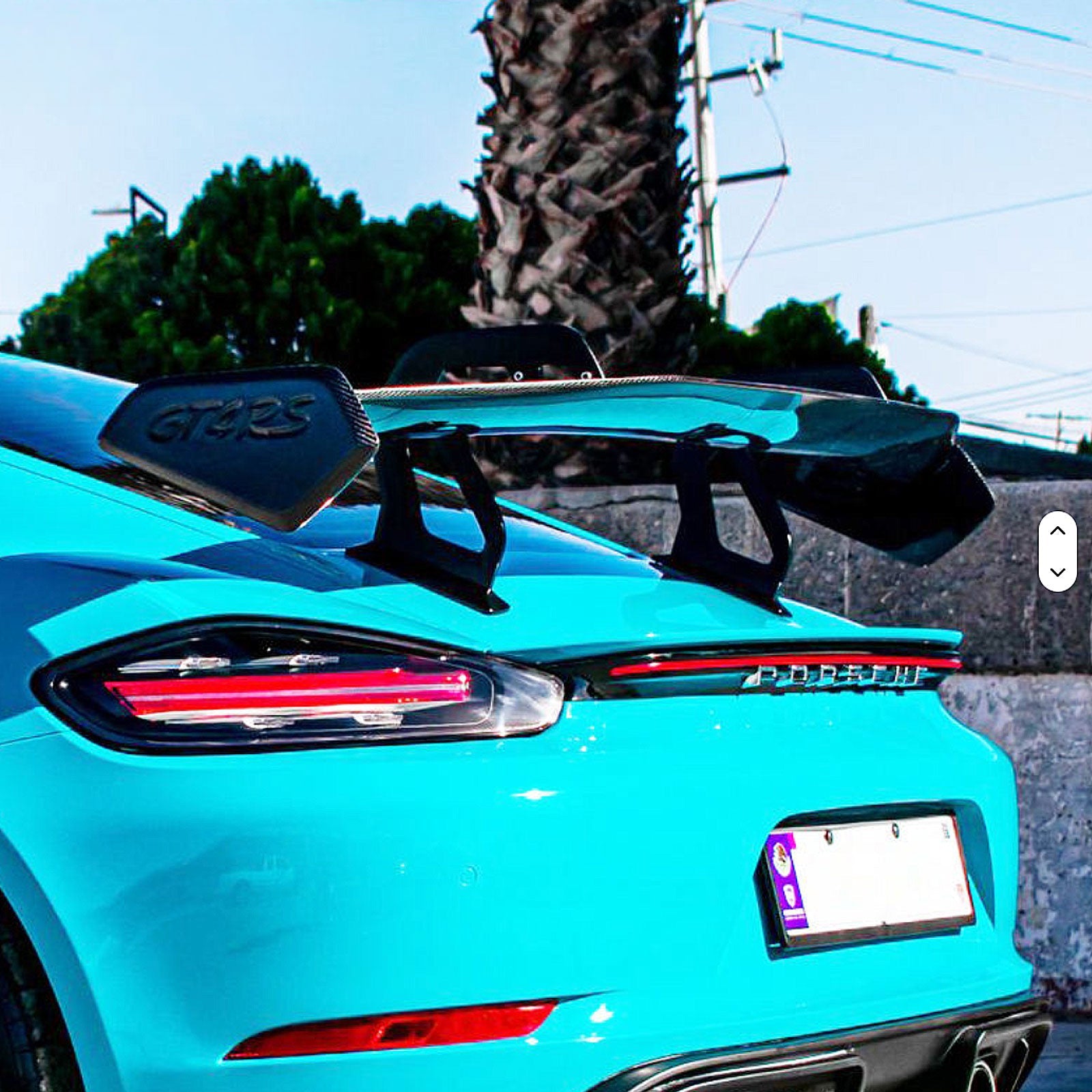 GT4 RS Style Rear Trunk Spoiler Wing for Porsche Cayman 718