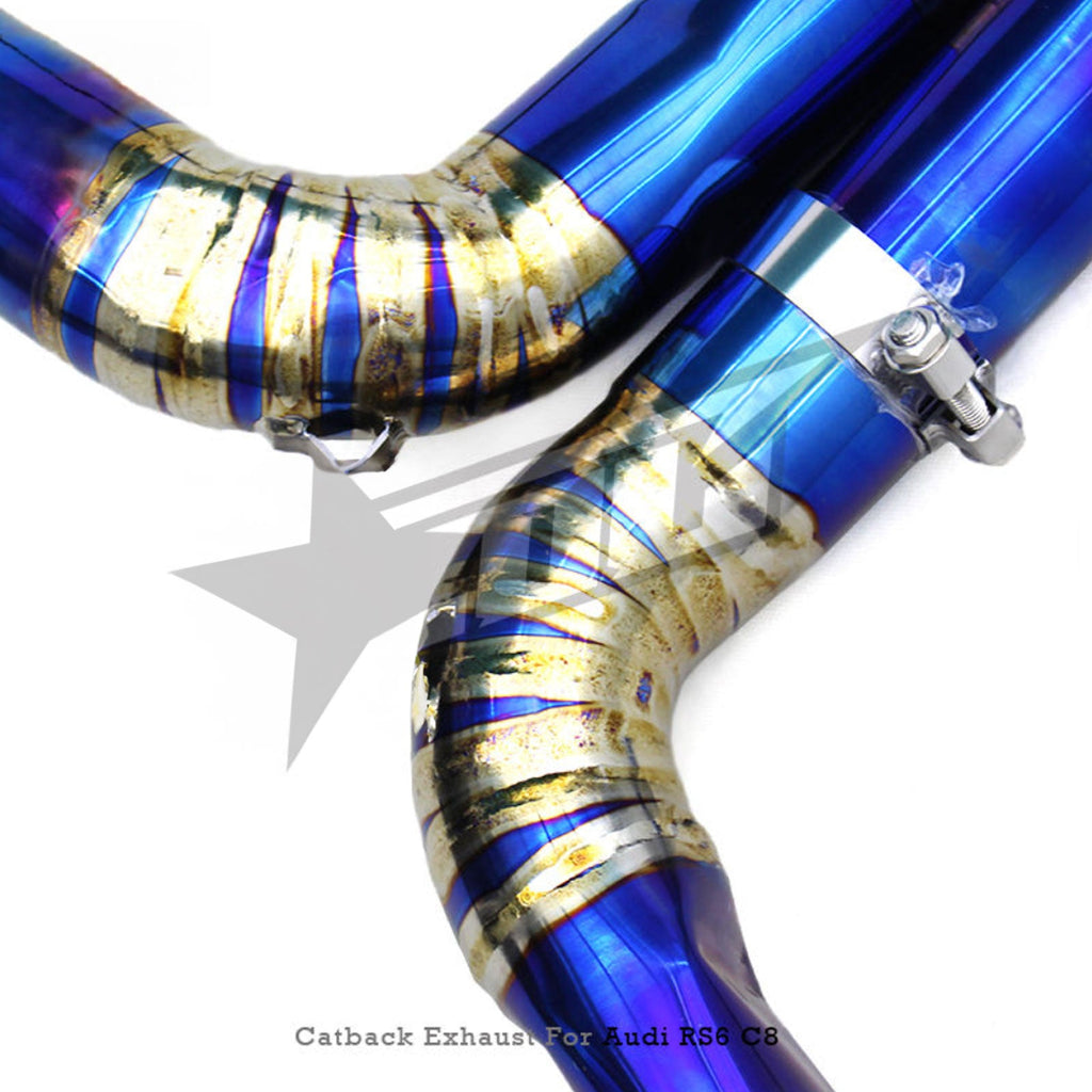 Titanium Valved Catback Exhaust System for Audi Q8 RSQ8 4.0T