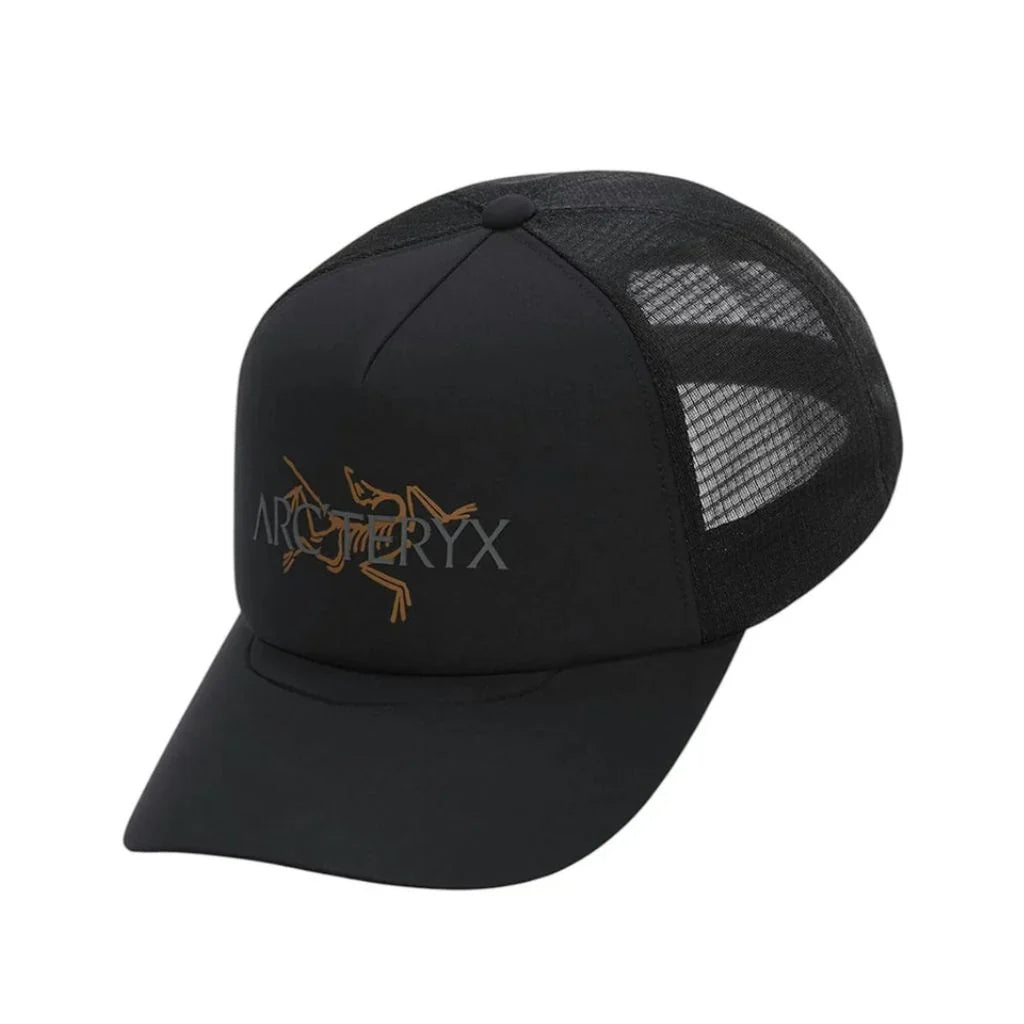 Arc'teryx Bird Word Trucker Hat: Breathable Climbing Cap & FC0 Water-Repellent Front