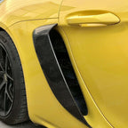 GT4 Style Carbon Fiber Side Vents for Porsche Cayman 718 16-19