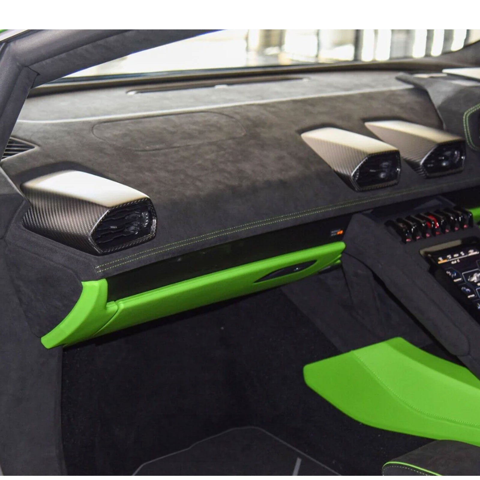 Carbon Fiber Air Vent AC Trim Replacement Set for Lamborghini Huracan