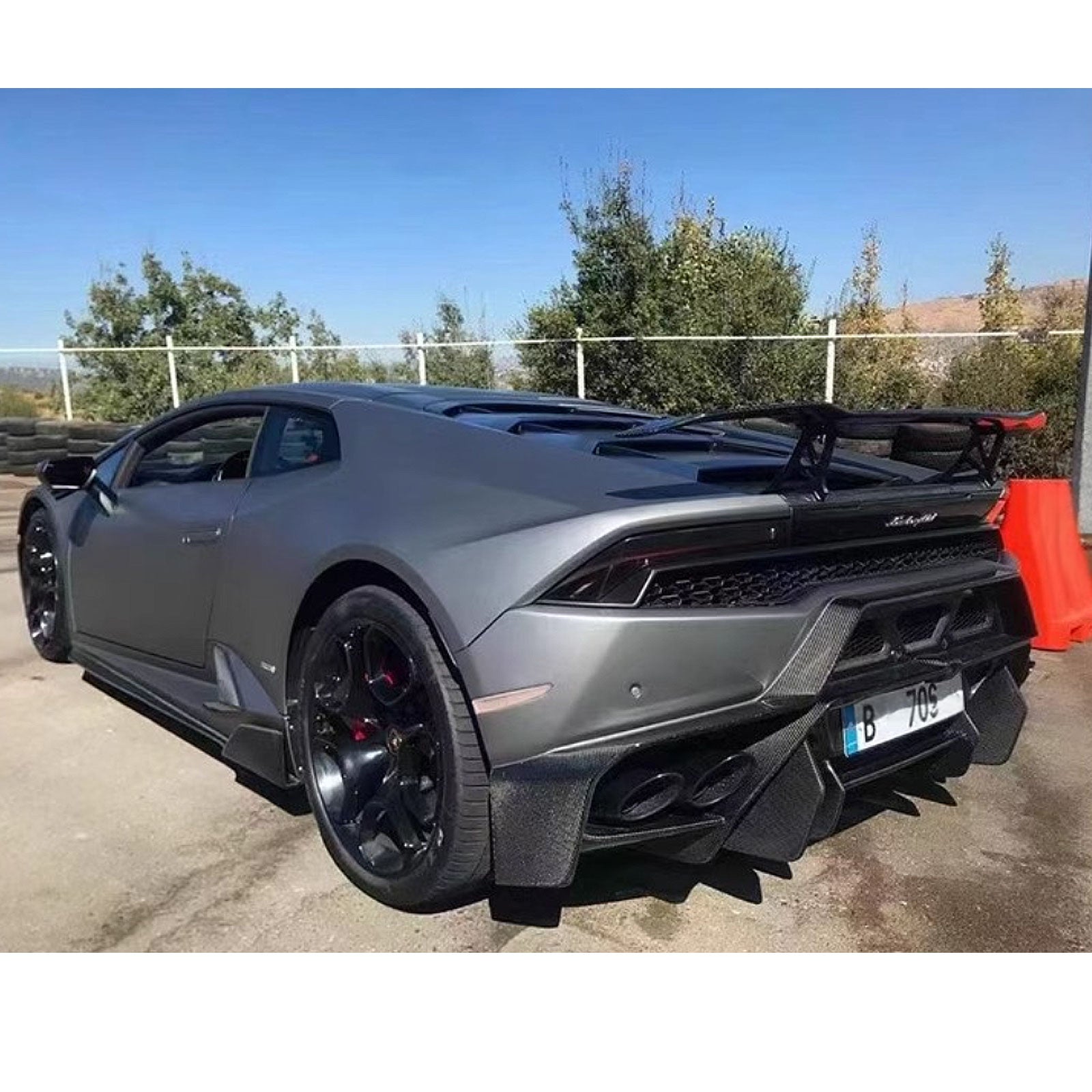 VRS Style Forged Carbon Fiber Body Kit for Lamborghini Huracan LP580 LP610 EVO Tecnica
