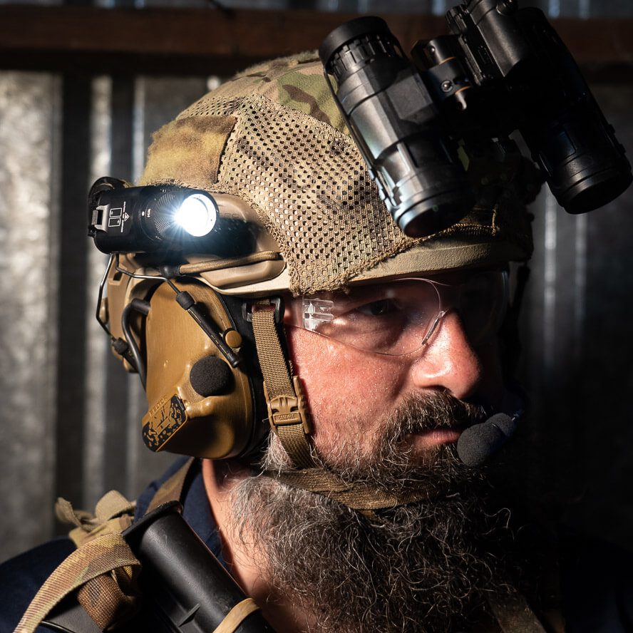 Thyrm VariArc - 360 Degree Helmet Light Mount with Integrated Picatinny Rail