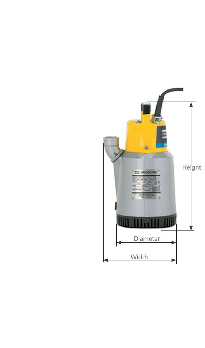 WEDA-10 460  Atlas Copco WEDA 10, Pump, 2 HP, 460/3/60, 2" discharge 27.5 lbs