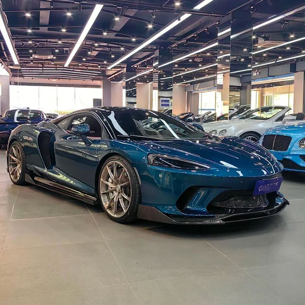 W Style Carbon Fiber Front Bumper Lip for McLaren GT