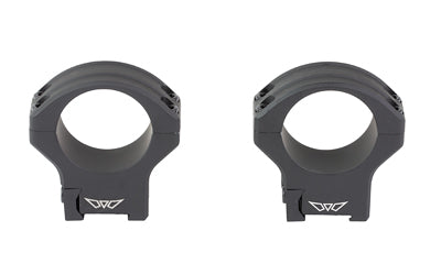 Warne HyperLite Rings |  30MM High |  Matte Finish |  Black |  Fits Tikka