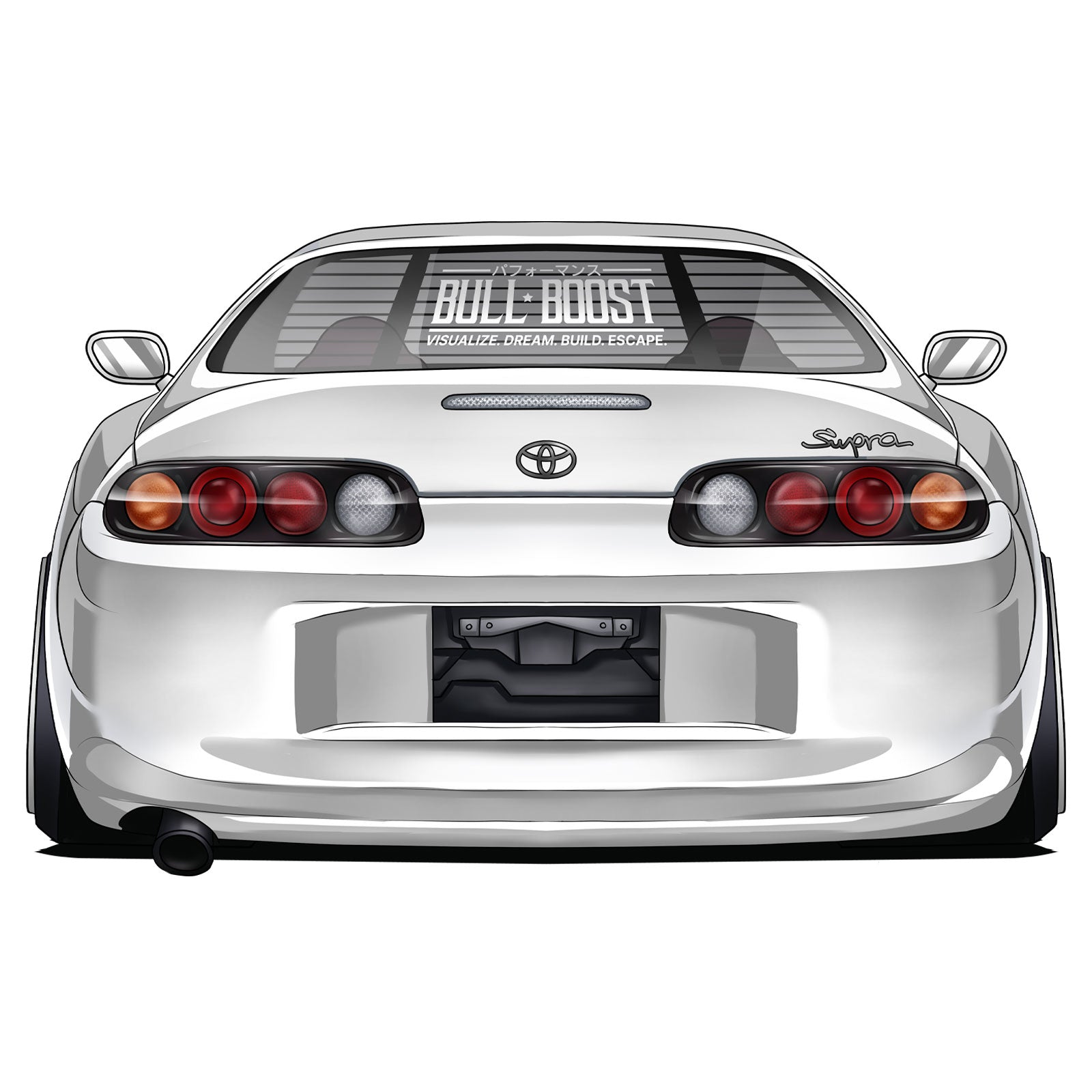 Bull Boost Visualize Vinyl Window Sticker Decals