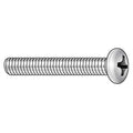 #8-32 x 3/4 in Phillips Round Machine Screw, Zinc Plated Steel, 100 PK