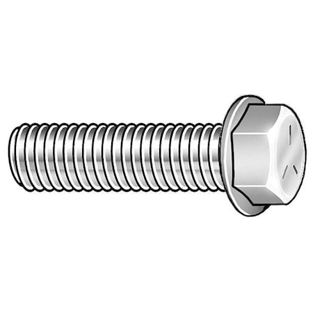 Grade 5, 5/16"-18 Flange Bolt, Zinc Plated Steel, 1-1/4 in L, 870 PK