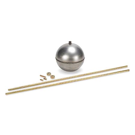 Float and Rod Assembly,Round,SS,7 In