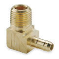 1/2" x 3/8" Barb Brass Male 90 Degree Elbow