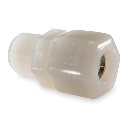 Strt, Nylon, Comp. 1/2 in, MNPTF 3/8 in