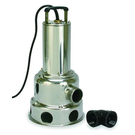 4/10 HP 2" Auto Submersible Sewage Pump 115V Tether