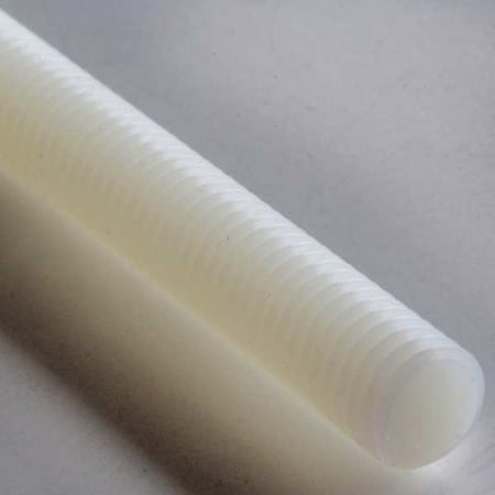 Fully Threaded Rod, 3/4"-10, 8 ft, Nylon, 6/6, Plain Finish