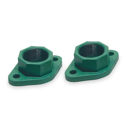 Flange,3/4 In Flanged, Cast Iron,PK2