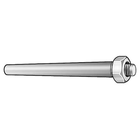Taper Pin,Threaded,Steel,No 4 x 1-1/4,PK5