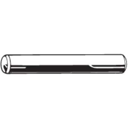 Standard Dowel Pin, 6 mm Nominal Dia, 36 mm L, Steel, 50 PK