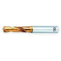 Screw Machine Drill Bit, 31/64 in Size, 130  Degrees Point Angle, Cobalt Steel, TiN Finish