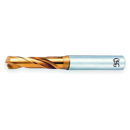 Screw Machine Drill Bit, 31/64 in Size, 130  Degrees Point Angle, Cobalt Steel, TiN Finish