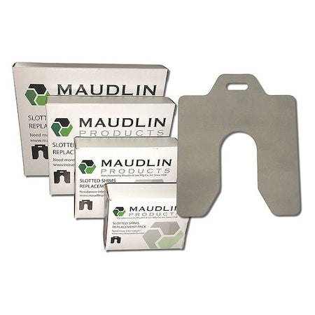 Slotted Shim D-5 x 5" x 0.003", Pk20