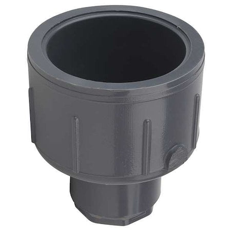PVC Reducing Coupling, Socket x Socket, 2 in x 1/2 in Pipe Size