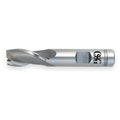 End Mill,Cobalt,5/8,2 FL,SGL Sq End,CC