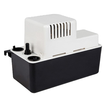 Condensate Removal Pump, 1/30 hp, 115V AC, 1/2 gal tax, 20 ft Max. Head
