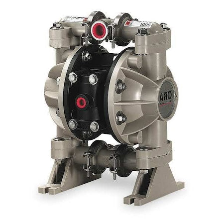 Double Diaphragm Pump, Polypropylene, Air Operated, Santoprene, 13 GPM