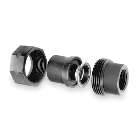 Union Pipe Union, High Pressure, 2" Pipe, FNPT, Forged Carbon Steel, Class 3000