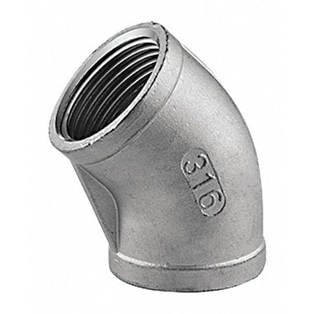 1-1/2" FNPT 316 SS 45 Degree Elbow