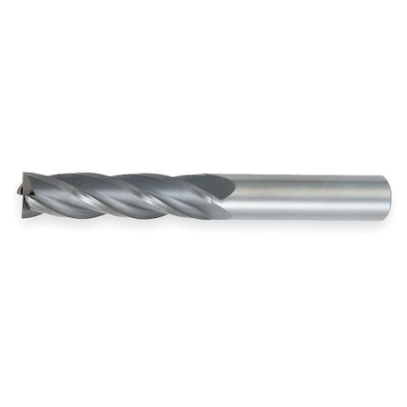 End Mill,XL,Carbide,3/8,4 FL,SGL Sq End