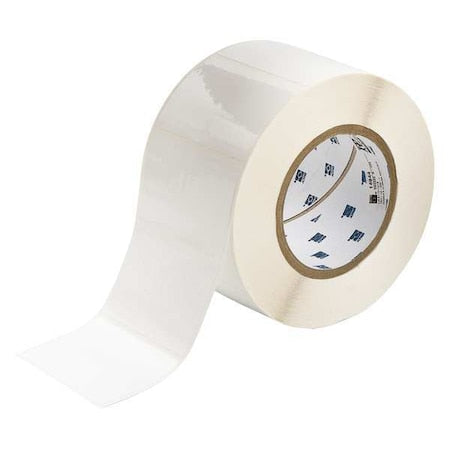 Pre-Cut Label Stock Roll, White, Gloss