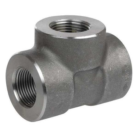 1/8 in FNPT Stainless Steel Threaded Tee, Class 3000, 316 Grade