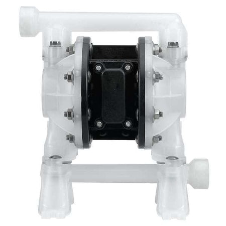 Double Diaphragm Pump, Polypropylene, Air Operated, Santoprene, 15 GPM