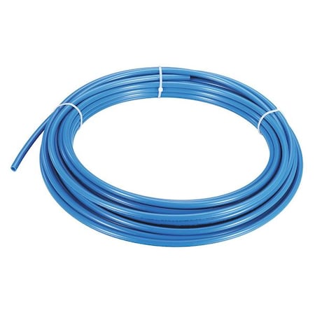 Tubing,3/8" OD,Nylon,Blue,100 Ft