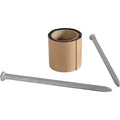 Asphalt Mounting Kit, Steel, 12-1/2" Height, 5-3/8" Length, Gray