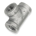 2-1/2" x 2-1/2" x 1" FNPT Galvanized Reducing Tee