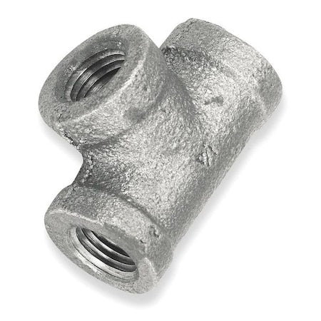 2-1/2" x 2-1/2" x 1" FNPT Galvanized Reducing Tee
