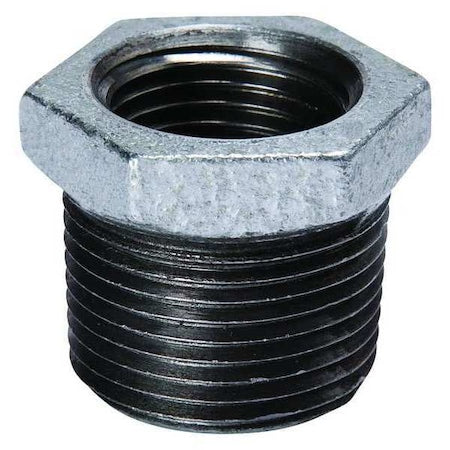 1-1/2" MNPT x 1" FNPT Galvanized Hex Bushing