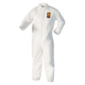 Liquid Particle Protect Coverall ZipFrnt WHT MD 25/Cs