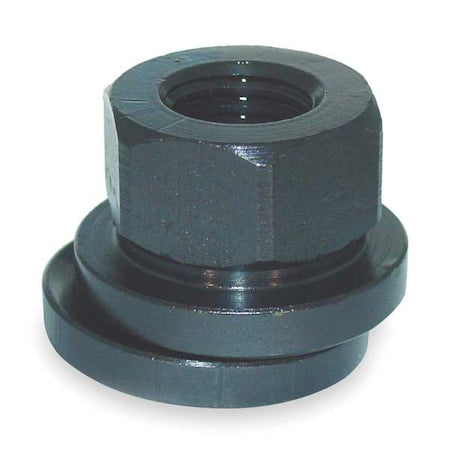 Spherical Flange Nut, 5/8"-11, Steel, Not Graded, Black Oxide, 1-39/64 in Hex Wd, 5/8 in Hex Ht