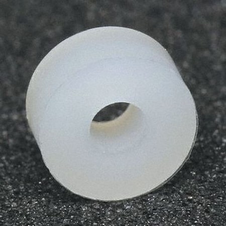 Spacer, 1/4 in Screw Size, Plain Nylon, 1/2 in Overall Lg, 0.257 in Inside Dia, 10 PK