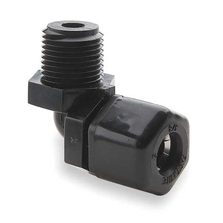 1/2" Compression x 3/8" MNPT Male 90 Degree Elbow